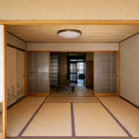 八女市黒木町黒木字上黒木の売買物件/縁側側から見る室内