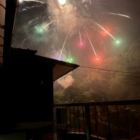 八女市黒木町黒木字上黒木の売買物件/花火大会の日は、目の前に花火が広がります。