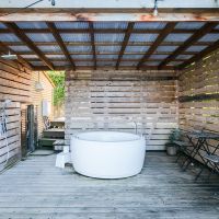 糸島市志摩芥屋の売買物件/サウナ前にはジャグジー