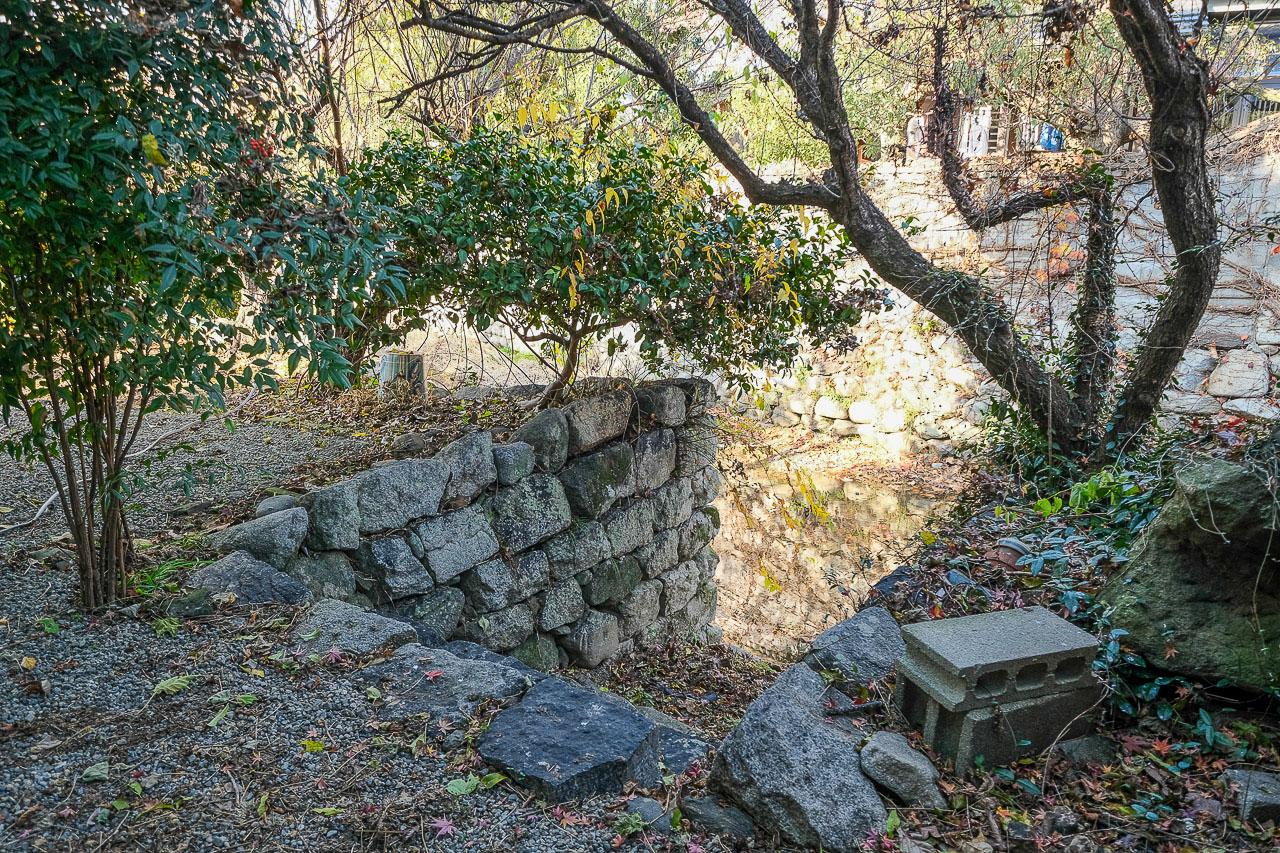 うきは市吉井町の賃貸物件/裏庭から、そのまま川へ。