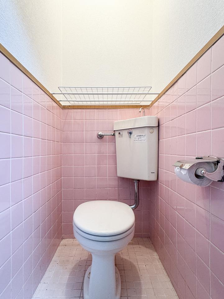 福岡市南区多賀の賃貸物件/桃色トイレ