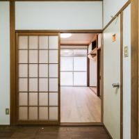 福岡市南区多賀の賃貸物件/ガラス戸取ってスパーンと使うかな。