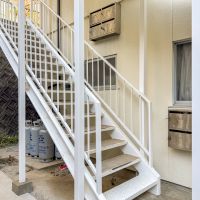 福岡市南区多賀の賃貸物件/アパートらしい共用部。かわいいかも。