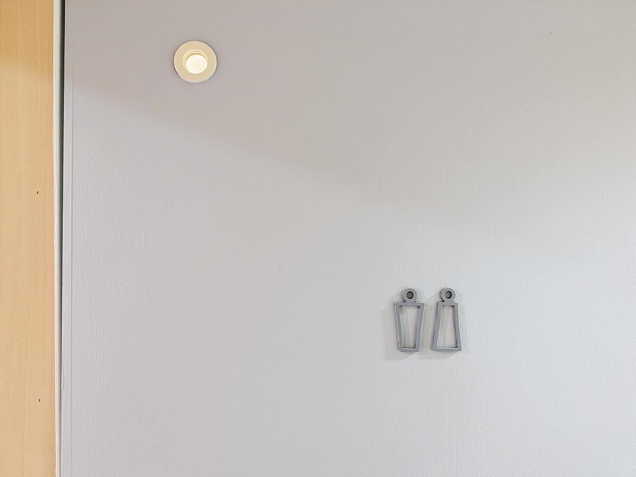 福岡市中央区清川の賃貸物件/トイレのサインがかわいい。