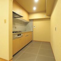 福岡市中央区赤坂の売買物件/スタイリッシュなキッチン。