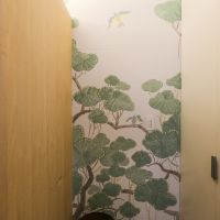 大分県日田市大字田島の売買物件/トイレの横にはお知り合いの画家さんに描いてもらったすてきな絵が。