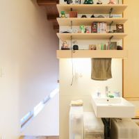 大分県日田市大字田島の売買物件/階段横には手洗い場。