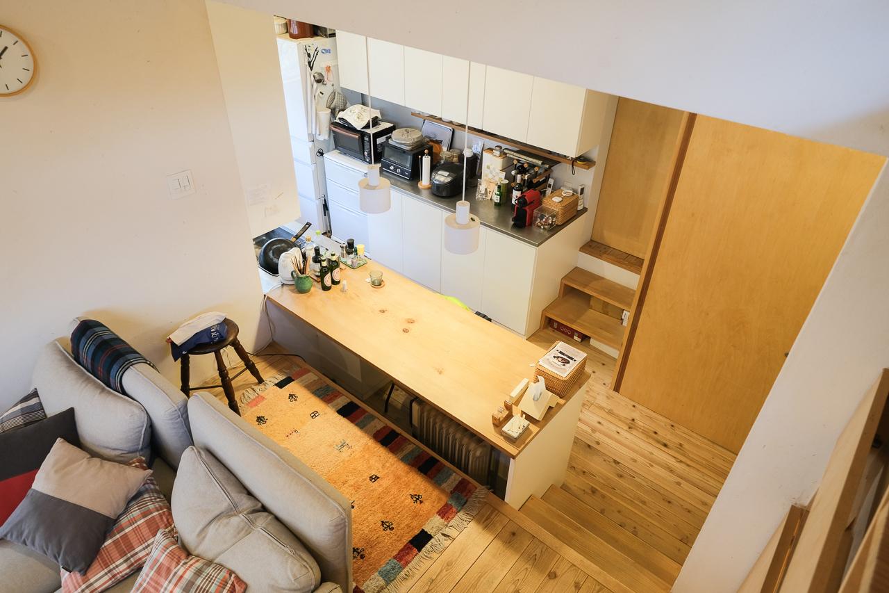 大分県日田市大字田島の売買物件/上から見るとリビングダイニングの関係がわかるかも。