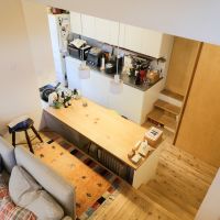 大分県日田市大字田島の売買物件/上から見るとリビングダイニングの関係がわかるかも。