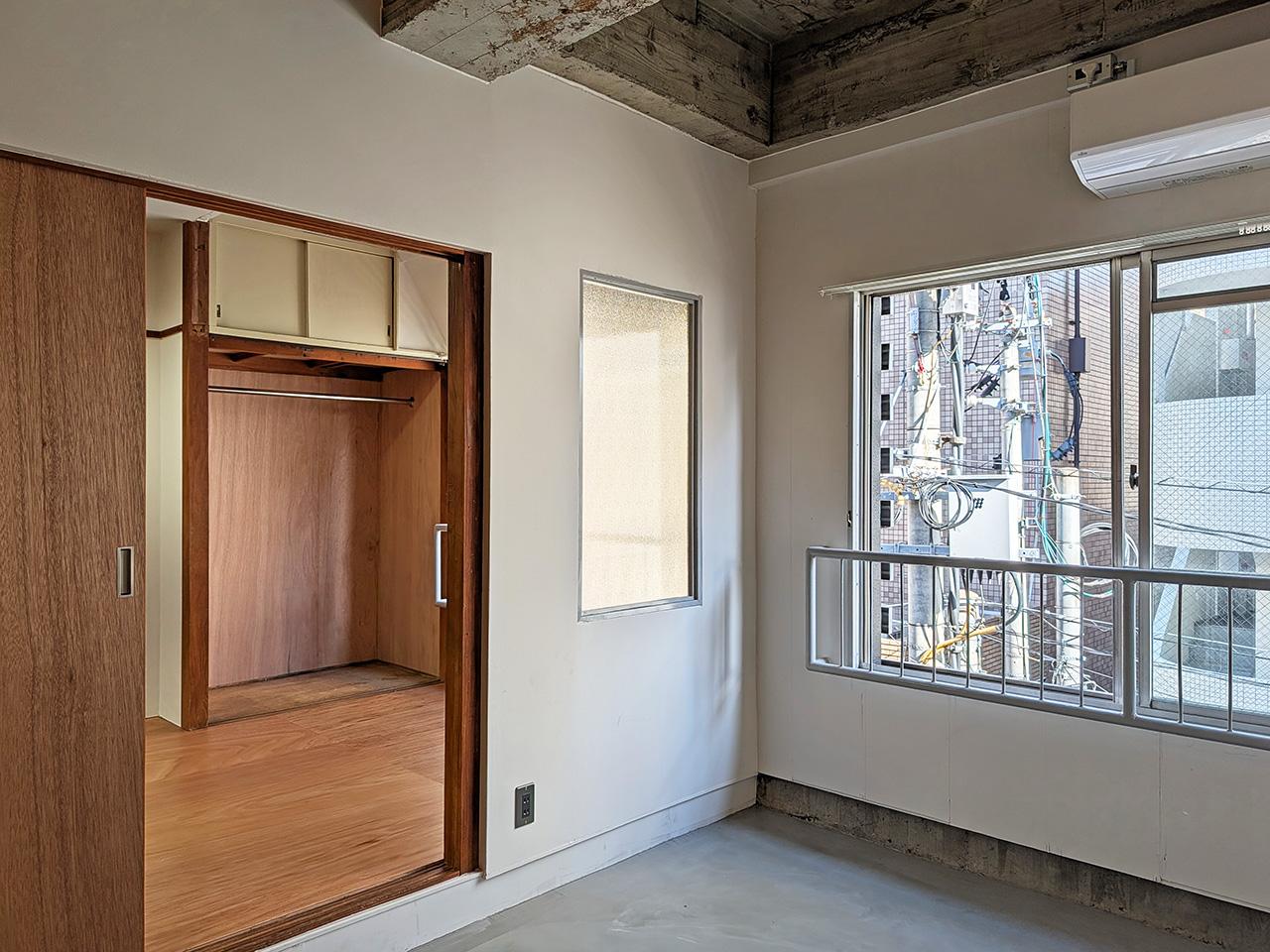 福岡市中央区高砂の賃貸物件/すりガラスでつながる空間。