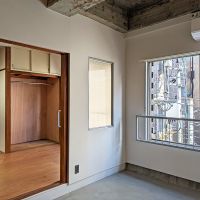 福岡市中央区高砂の賃貸物件/すりガラスでつながる空間。