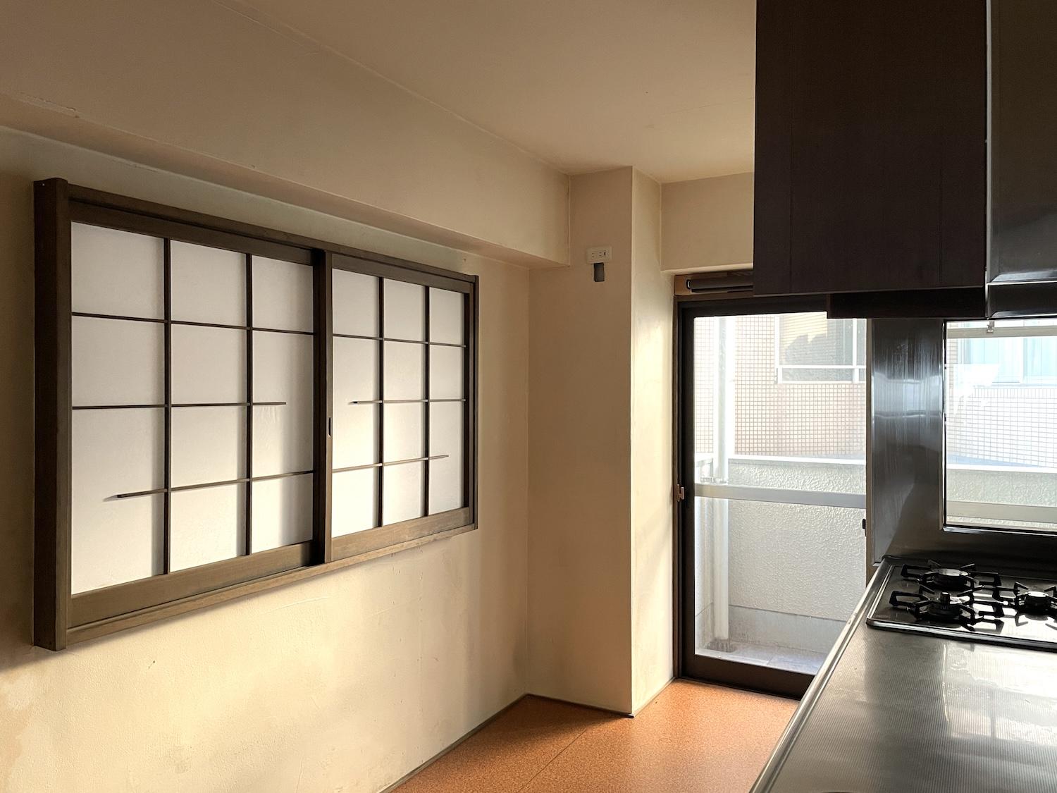 北九州市門司区東本町の賃貸物件/キッチン側にも窓あり