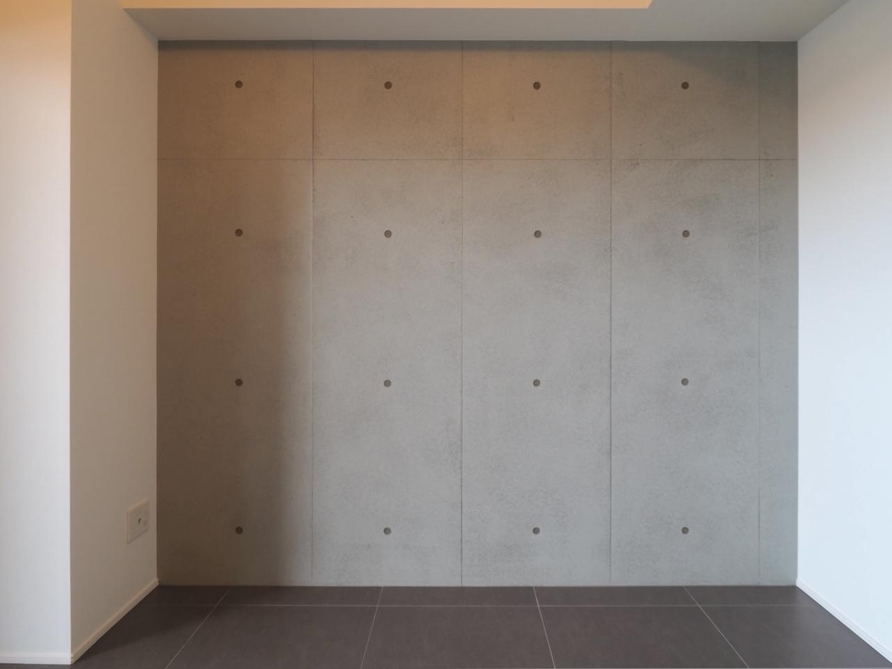 福岡市中央区六本松の賃貸物件/コンクリート打ちっぱなしの壁。