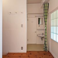 福岡市南区清水の賃貸物件/水回り。緑のチェックがアクセント。