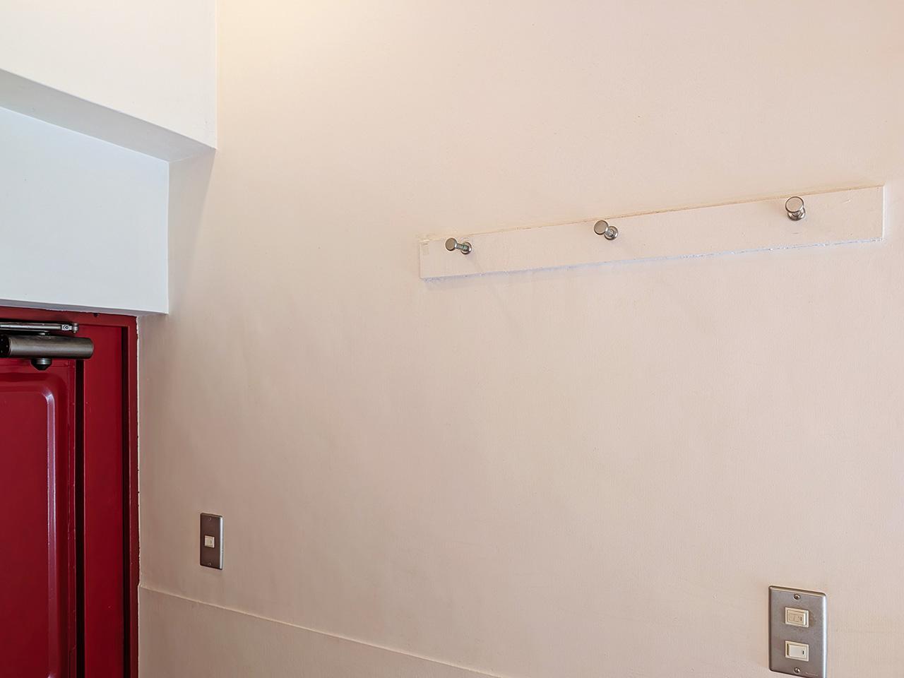 福岡市南区清水の賃貸物件/あると嬉しい玄関のフック。