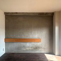 福岡市中央区大名の賃貸物件/寝室はヘッドボードも備え付け。ちょっとしたディスプレイも楽しめます。