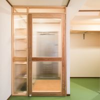 福岡市中央区小笹の賃貸物件/玄関には内ドアをつけて断熱性を強化。