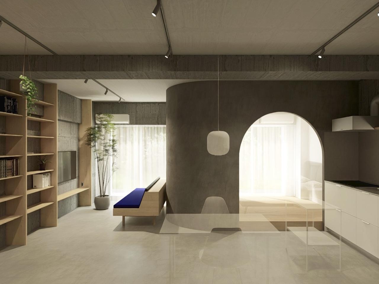 福岡市南区向野の売買物件/室内のイメージパース。