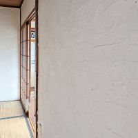 糸島市二丈吉井の売買物件/塗り壁の質感。