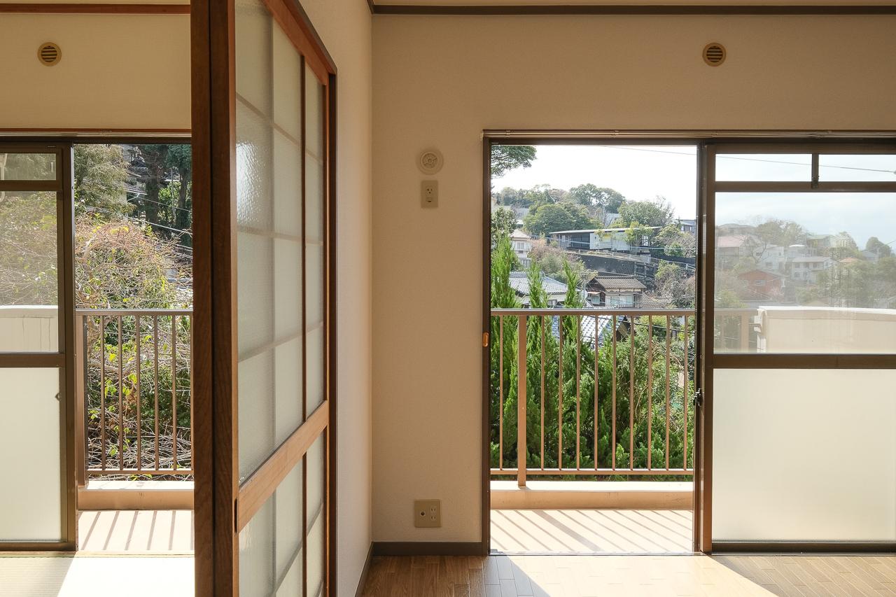 福岡市中央区谷の賃貸物件/窓からは緑がモリモリ