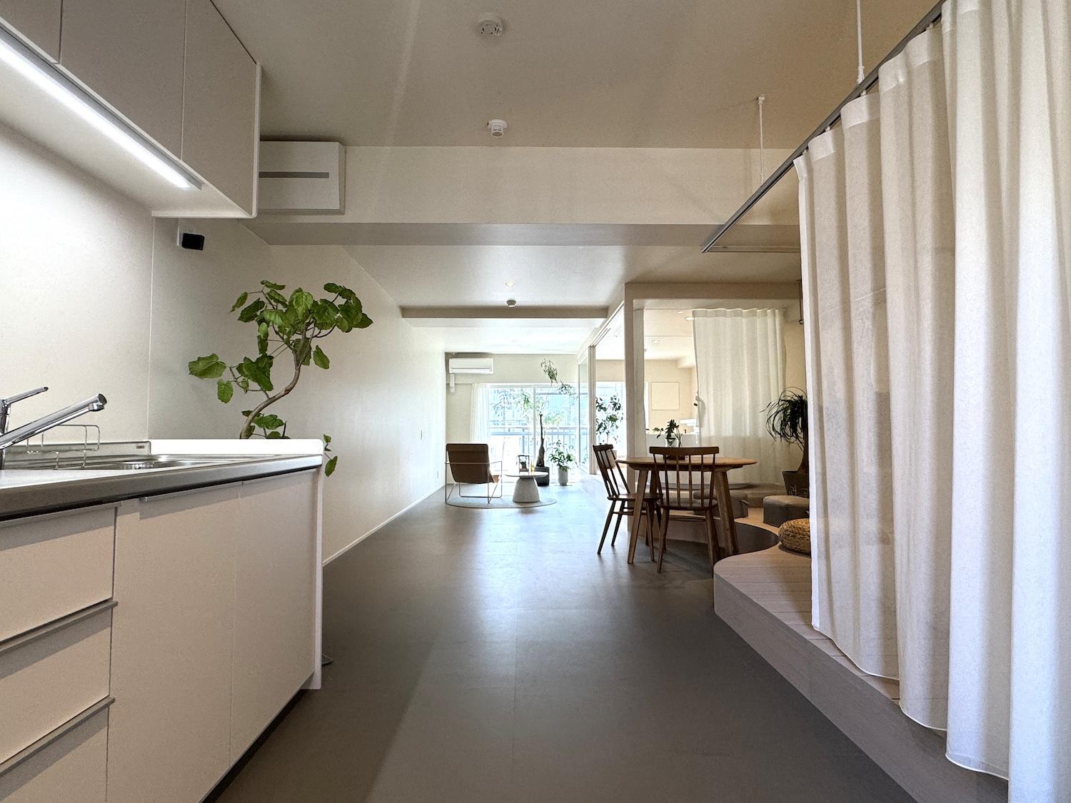 北九州市小倉北区大手町の売買物件/キッチンの配置は変わらずですが、それ以外はがっつり配置換えリノベしています。