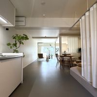 北九州市小倉北区大手町の売買物件/キッチンの配置は変わらずですが、それ以外はがっつり配置換えリノベしています。