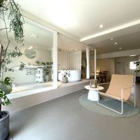 北九州市小倉北区大手町の売買物件/土間とデッキテラスを活用したデザインが特徴的。