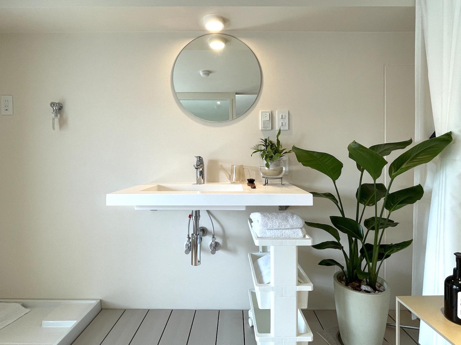 北九州市小倉北区大手町の売買物件/スタイリッシュなデザインの洗面台