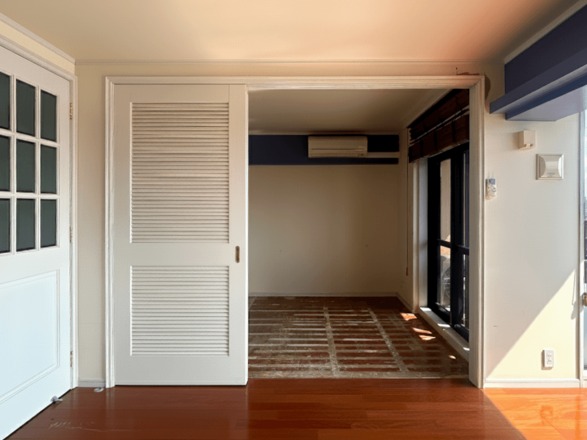 福岡市中央区大濠公園 の賃貸物件/スライドドアで仕切れる、ミニマムな1LDKです。