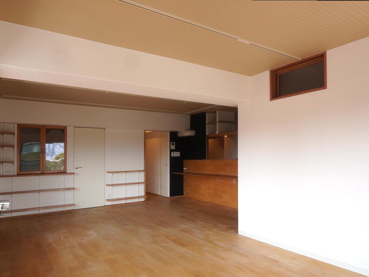 福岡市中央区赤坂の売買物件/ダイニングテーブルを置くスペースもゆったり。