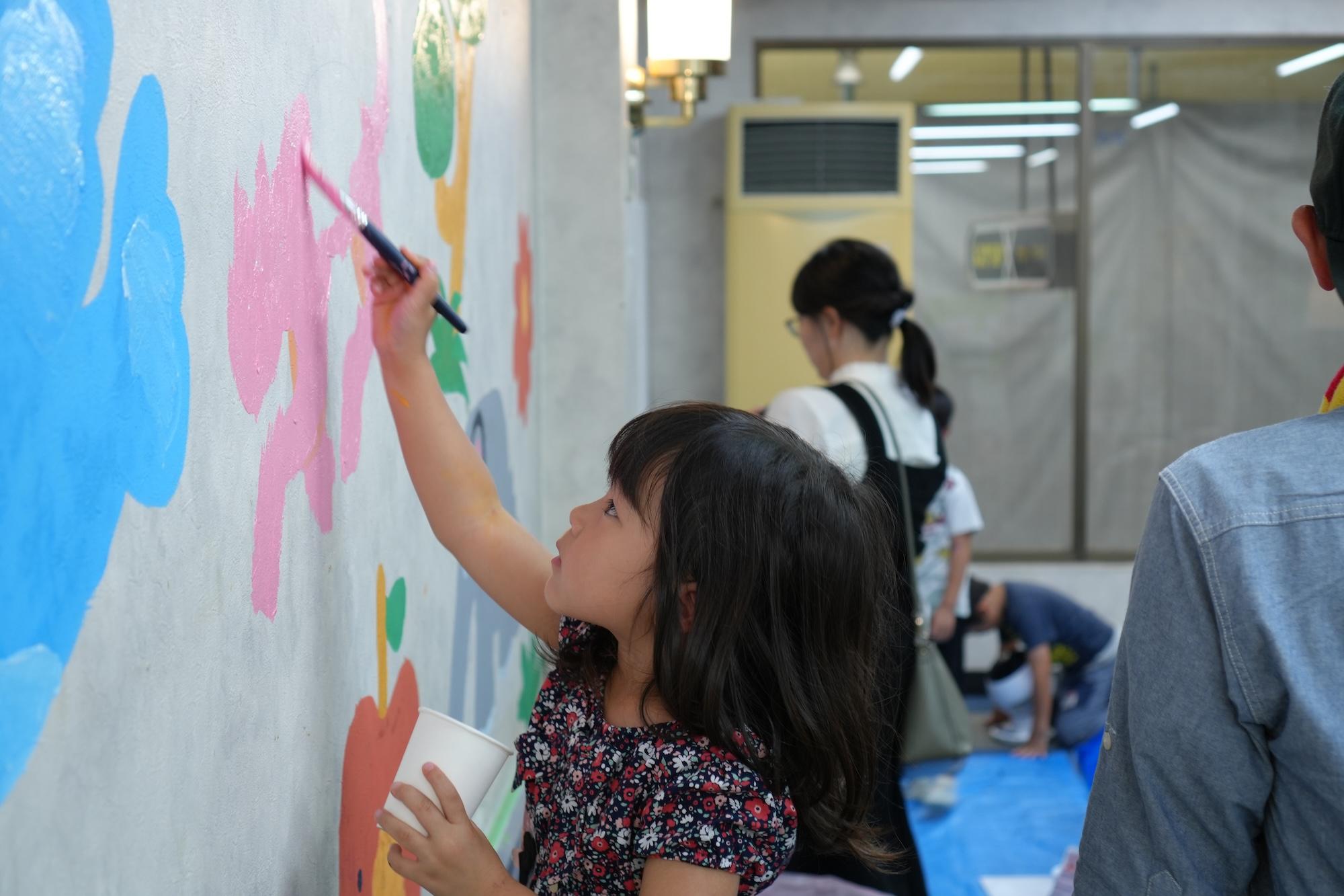 福岡県直方市古町の賃貸物件/本物件でおこなわれたこどもたちとのワークショップの様子。