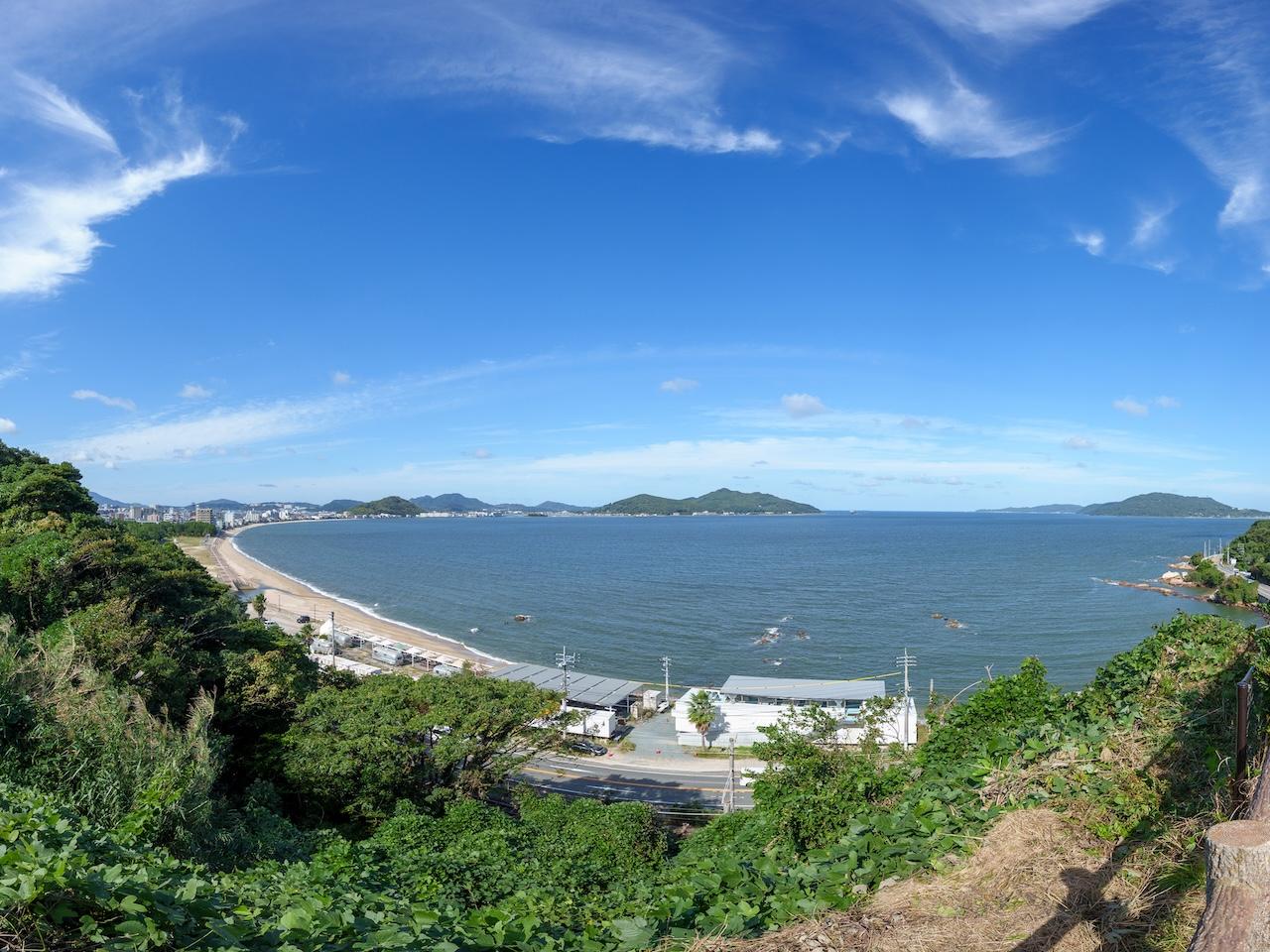 福岡市西区今宿青木の売買物件/敷地内から長垂海浜公園を一望！！この地についにくることができました。