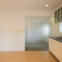 福岡市中央区桜坂の賃貸物件/すりガラス越しに、土間の気配。