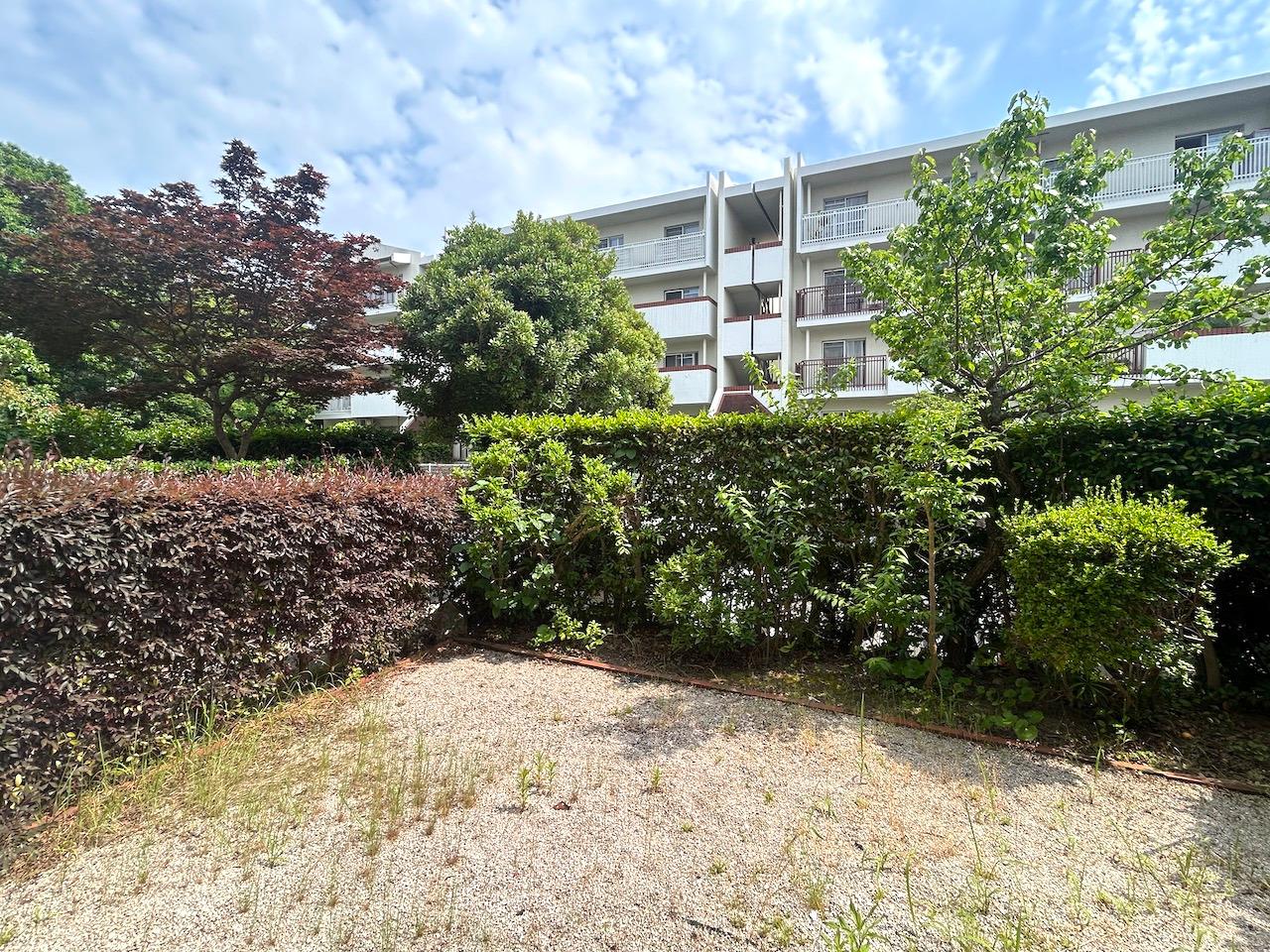 福岡市中央区平尾の売買物件/開放感あるリビング。外でガーデニングしたり、お子様のプールを出して遊ぶこともできますよ。
