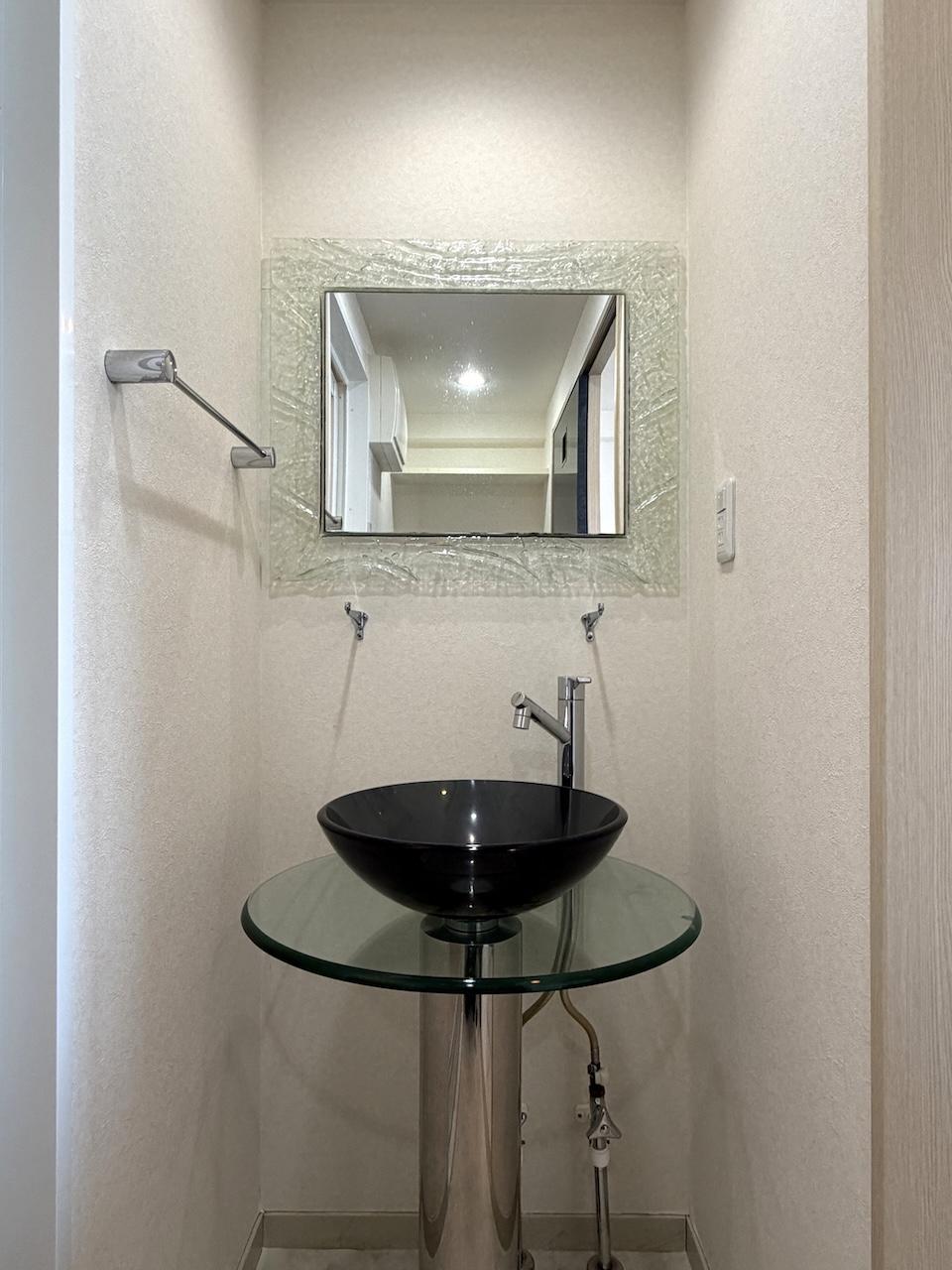 福岡市博多区美野島の賃貸物件/デザイナーズな洗面台。