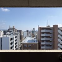 福岡市博多区美野島の賃貸物件/13階で空が広く見えます。