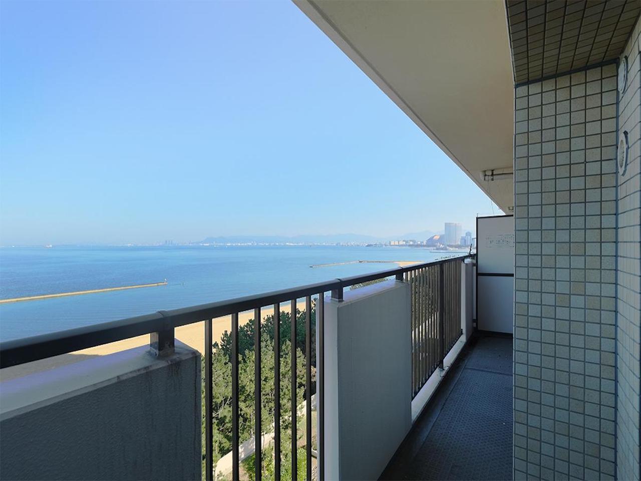 福岡市西区愛宕浜の売買物件/遮るもののない、美しい水平線。