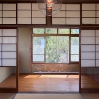 福岡県久留米市草野町の賃貸物件/2階和室。雪見障子。