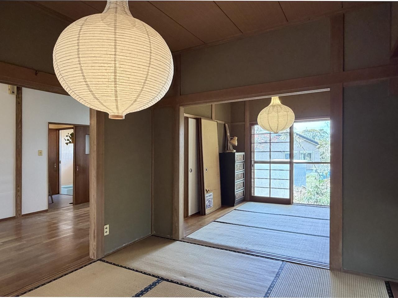 福岡県久留米市草野町の賃貸物件/2間続きですが、扉あるので分けることが可能。季節によって変えても良さそう。