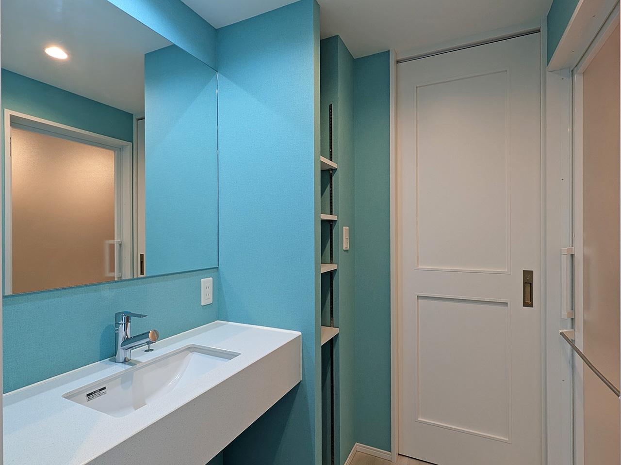 福岡市博多区東比恵の賃貸物件/洗面周り。