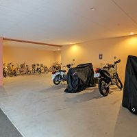 福岡市博多区東比恵の賃貸物件/駐輪場も広々としていて、管理が行き届いています。