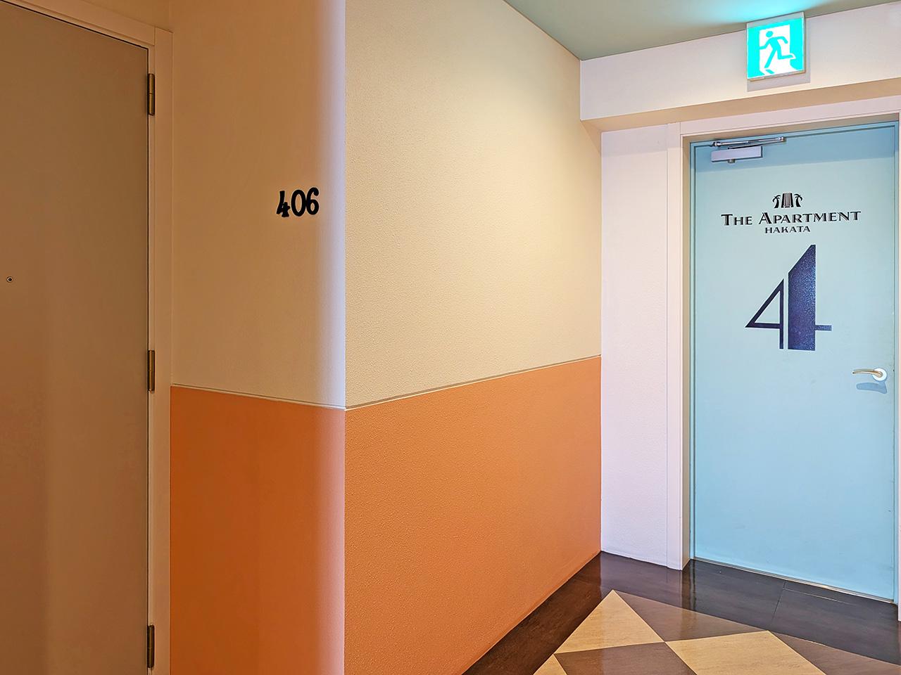 福岡市博多区東比恵の賃貸物件/共用部も世界観が統一されていて、建物内を歩くだけでも楽しい。