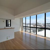 福岡市東区水谷の賃貸物件/リビング。いやー明るい。