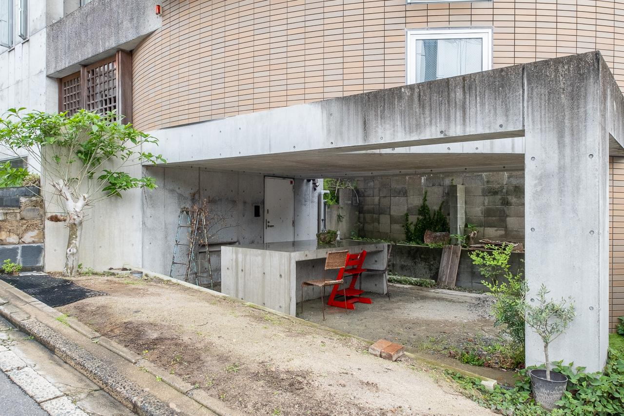 福岡市中央区六本松の賃貸物件/半屋外の素敵なスペース。