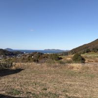 糸島市二丈吉井の売買物件/物件に向かう途中ふと横を見ると、海が見えました。