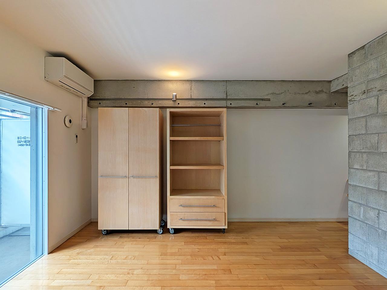 福岡市中央区薬院の賃貸物件/可動式収納棚で間取りを自由に調整。
