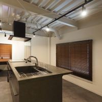 福岡市博多区住吉の賃貸物件/奥にはこのキッチンダイニング。