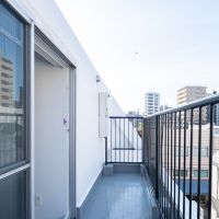 福岡市中央区白金の賃貸物件/バルコニーは広すぎず、このくらいがちょうどいい。