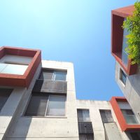福岡市中央区桜坂の賃貸物件/芸術的な外観。