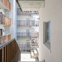 福岡市早良区西新の賃貸物件/玄関開けるとこの風景。